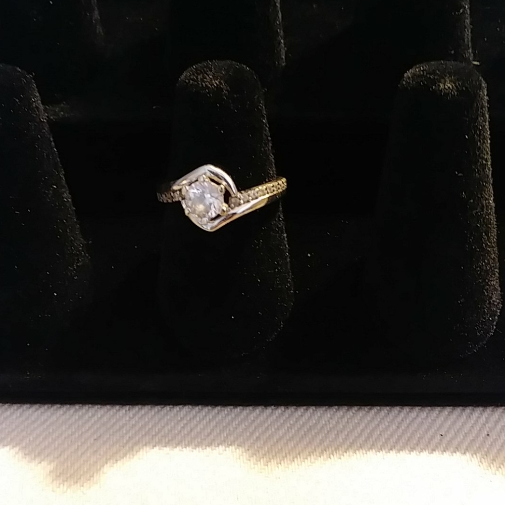 Sterling Silver and Cubic Zirconia Ring